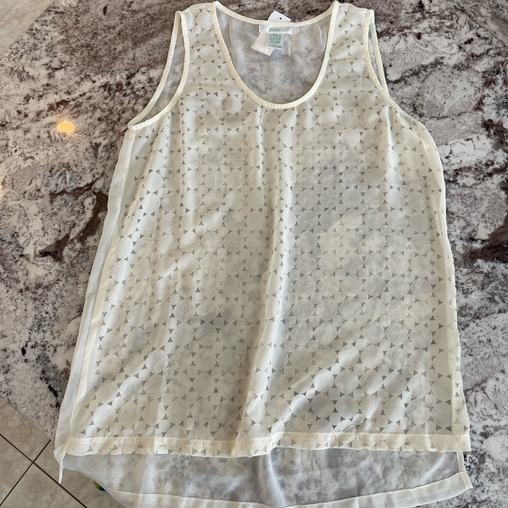 Esley sheer top